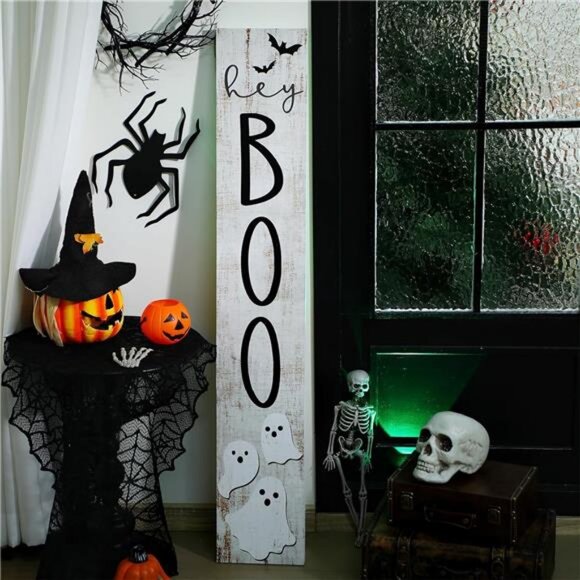Halloween Boo Porch Sign 47" Outdoor Boo Sign for Front Porch - Picture 2 of 7